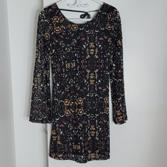 Xhilaration long sleeve lace mini dress - Picture 8 of 12